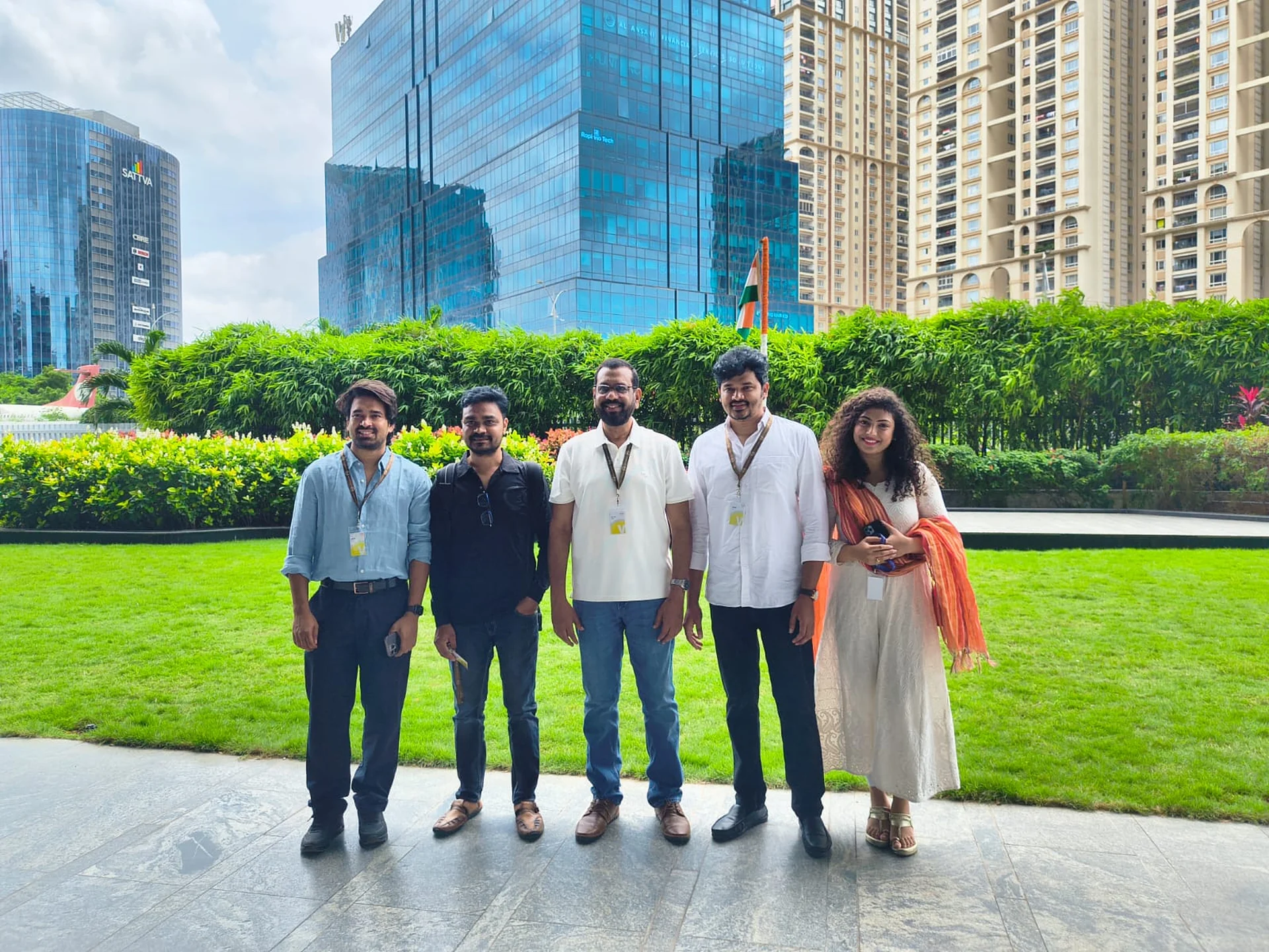 Technology entrepreneurs associated with IMCCI gathered at T-Hub, Hyderabad