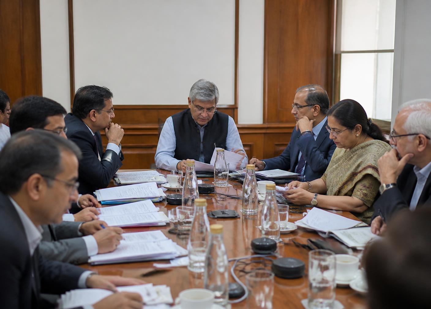 An Executive Council meeting in session